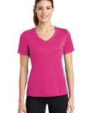 LST353 Sport-Tek® Ladies V Neck Competitor™ T S in Pink raspberry