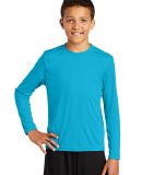 YST350LS Sport-Tek Youth Long Sleeve Competitor Te in Atomic blue