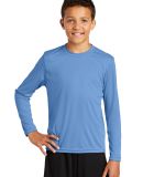 YST350LS Sport-Tek Youth Long Sleeve Competitor Te in Carolina blue