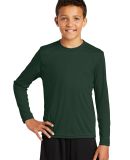 YST350LS Sport-Tek Youth Long Sleeve Competitor Te in Forest green