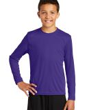 YST350LS Sport-Tek Youth Long Sleeve Competitor Te in Purple