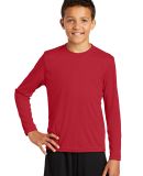 YST350LS Sport-Tek Youth Long Sleeve Competitor Te in True red