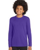 YST350LS Sport-Tek Youth Long Sleeve Competitor Te in Purple