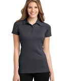 L558 Port Authority® Ladies Fine Stripe Performan in Graphite/black