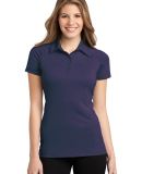 L558 Port Authority® Ladies Fine Stripe Performan in Purple/db navy