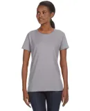 780L Anvil - Ladies' Midweight Short Sleeve T-Shir in Heather grey