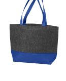 BG402M Port Authority® Medium Felt Tote in Ft char/royal