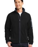 F229 Port Authority® Enhanced Value Fleece Full-Z in Black/bat grey