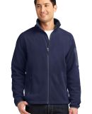 F229 Port Authority® Enhanced Value Fleece Full-Z in Navy/bat grey