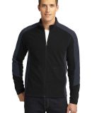 F230 Port Authority® Colorblock Microfleece Jacke in Black/bat grey