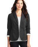 L298 Port Authority® Ladies Fleece Blazer in Dk char hthr