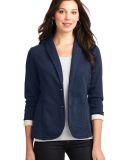 L298 Port Authority® Ladies Fleece Blazer in Dk navy hthr