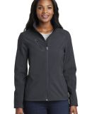 L324 Port Authority® Ladies Welded Soft Shell Jac in Batlshp grey