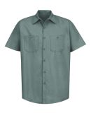 SP24 Red Kap - Short Sleeve Industrial Work Shirt in Light green
