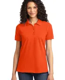LKP155 Port & Company® Ladies 50/50 Pique Polo Orange