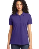 LKP155 Port & Company® Ladies 50/50 Pique Polo Purple