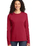 LPC54LS Port & Company® Ladies Long Sleeve 5.4-oz Red