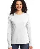 LPC54LS Port & Company® Ladies Long Sleeve 5.4-oz White