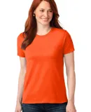 LPC55 Port & Company® Ladies 50/50 Cotton/Poly T- Safety Orange