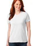 LPC55 Port & Company® Ladies 50/50 Cotton/Poly T- White