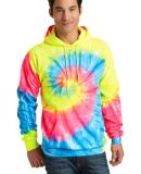 PC146 Port & Company® Essential Tie-Dye Pullover  in Neon rainbow