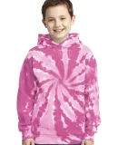 PC146Y Port & Company® Youth Essential Tie-Dye Pu in Pink