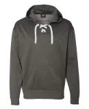 JA8833 J America Sport Lace Poly Hood Charcoal Heather