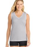 LST352 Sport-Tek Ladies Sleeveless Competitor™ V in Silver