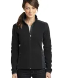 EB233 Eddie Bauer® Ladies Full-Zip Sherpa Fleece  Black/Grey Stl