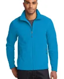 EB224 Eddie Bauer® Full-Zip Microfleece Jacket Peak Blue