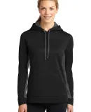 LST235 Sport-Tek® Ladies Sport-Wick® Fleece Colo Blk/Dk Smk Gry
