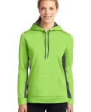 LST235 Sport-Tek® Ladies Sport-Wick® Fleece Colo Lime Sh/Smk Gy