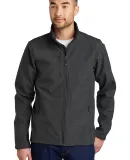 EB532 Eddie Bauer® Shaded Crosshatch Soft Shell J Grey