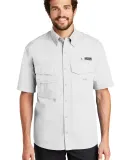 EB608 Eddie Bauer® - Short Sleeve Fishing Shirt White