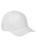 BX034 Big Accessories 5-Panel Brushed Twill Cap WHITE