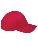 BX034 Big Accessories 5-Panel Brushed Twill Cap RED