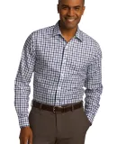 RH74 Red House® Tricolor Check Slim Fit Non-Iron  Navy/Plum