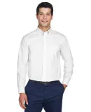 D620 Devon & Jones Men's Crown Collection Solid Br WHITE