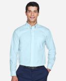 D620 Devon & Jones Men's Crown Collection Solid Br in Crystal blue