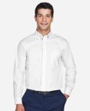 D620 Devon & Jones Men's Crown Collection Solid Br in White