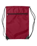 8888 Liberty Bags - Denier Nylon Zippered Drawstri RED