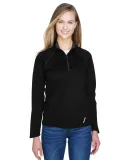 78187 North End Radar Ladies' Half-Zip Performance BLACK