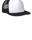 DT624 - District Flat Bill Snapback Trucker Cap White