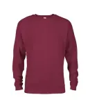 DELTA APPAREL 99100 9 OZ FLEECE CREW in Maroon fh4