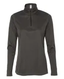 W3006 All Sport Ladies' Quarter-Zip Lightweight Pu Dark Grey Heather