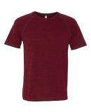 M1101 All Sport Men's Performance Triblend Short-S Red Heather Triblend