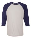 M3229 All Sport Men's Baseball T-Shirt Sport Silver/ Sport Navy