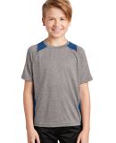 YST361 Sport-Tek® Youth Heather Colorblock Conten in Vtghthr/ry