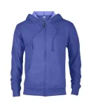 97300 Adult Unisex French Terry Zip Hoodie in Royal heather hn9