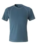 M1021 All Sport Men's Short-Sleeve Interlock Piece Steel Blue/ Grey